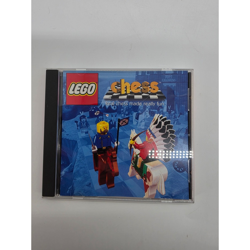 LEGO Chess PC CD-ROM Game 1998 Vintage LEGO Media Jewel Case IB2G-CCL5